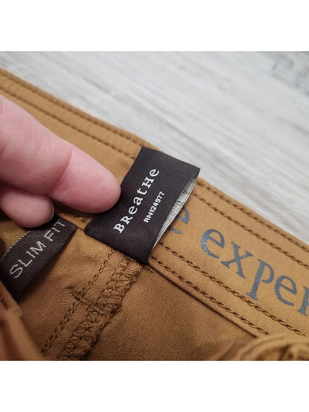 Prana Zion Slim Fit Pants Size 33 X 30 Brown Stretch Breathe